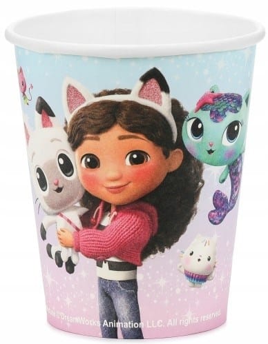 Kubek papier. 250ml  op.  6 szt. powl. - Koci Domek Gabi