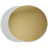 Podkład okr. FI 18cm  op.50 szt. 1100g - złoto-biały  46101