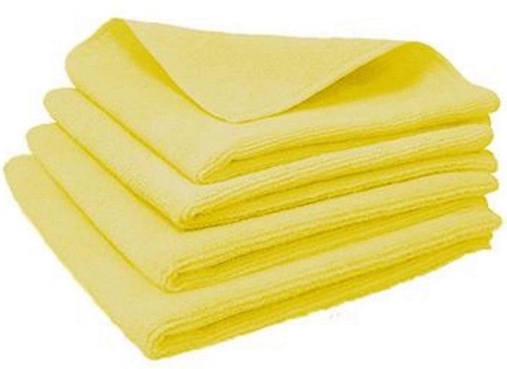 Ścierka z mikrofibry  32x32 uniwersalna HS650  żółta