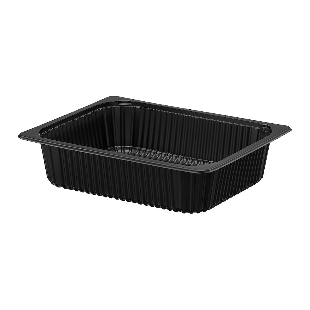 Poj. 1-dz.czarny 325x265x80mm + przykrywka  op.10szt.