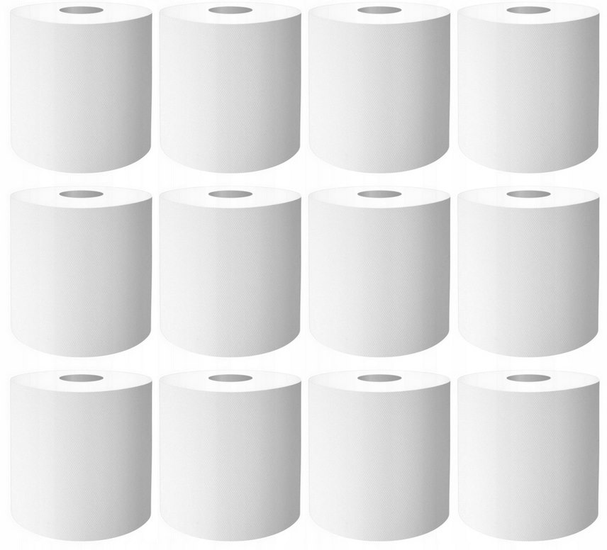 Ręcznik Mini; biały 14 celuloza 2-w.  op.12 szt. 50m - promocja kwiecień 2026