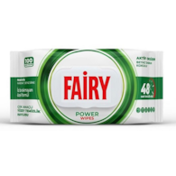 Chusteczki czyszczące  Fairy  op.100 szt.- POWER WIPES