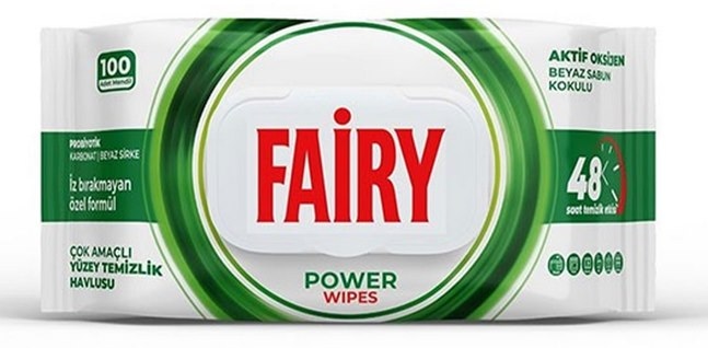 Chusteczki czyszczące  Fairy  op.100 szt.- POWER WIPES