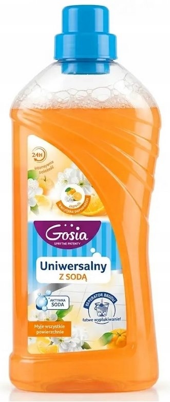 Płyn uniwersalny 1l  Gosia Pomarańcza z sodą - promocja czerwiec