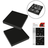 Notes samoprz. 75x75 100k.czarny  Eagle 654, + długopis   150-1453**