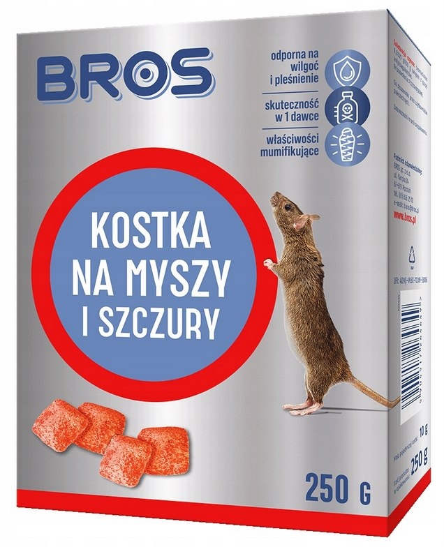 Bros  kostka na myszy i szczury 250g