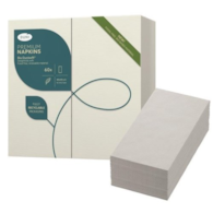 Serwetki 40x40cm flizelinowe skł. 1/8 białe    op.60 szt. (6) Dunisoft 202929