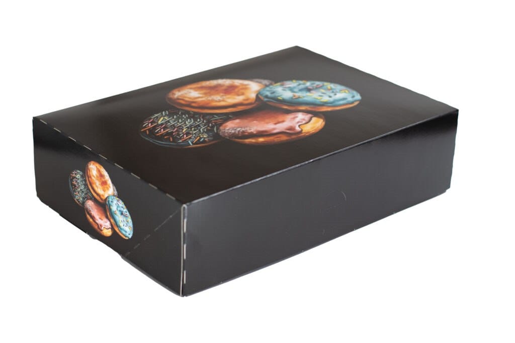 Pudełko 31x22x8 Pączki /Czarne op.150 szt.  57450