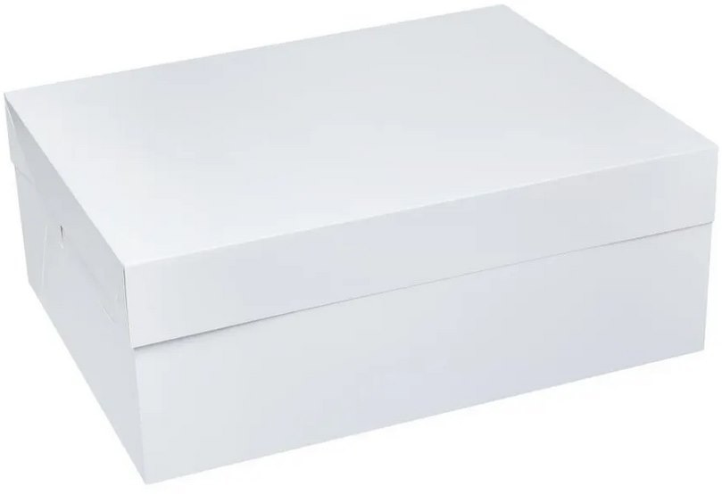 Tortownica papier.  duża 38x38x15cm  b/sz 340g z klapą /SKL **