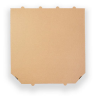 Pizza 32x32x3,5cm  op.100 szt.  SZARA  ścięta    KB