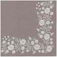 Serwetki 40x40cm flizelinowe skł.  wzór: brązowe  Classic Folk   op.50 szt. (8)