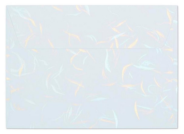 Koperta ozdobna C6  Wiatr biały, 120g   op.10 szt.