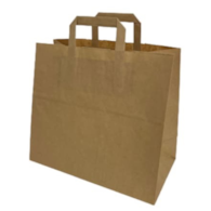 Torba papier.brązowa 32x17x29cm; u.płaski; op.100 szt. P7012 Fantastic