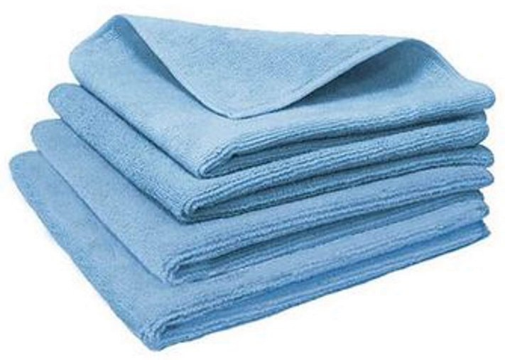 Ścierka z mikrofibry  32x32 uniwersalna HS650  niebieska