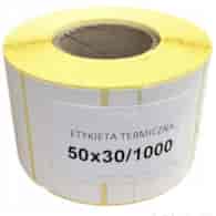 Etykieta termiczna  50x30 op.1000 szt.   (45) EU