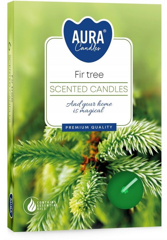 Świeczki-podgrzewacze zapachowe  op.6 szt. p15-273  jodła; Aura