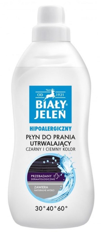 Płyn do prania  Biały Jeleń 1l  czarny