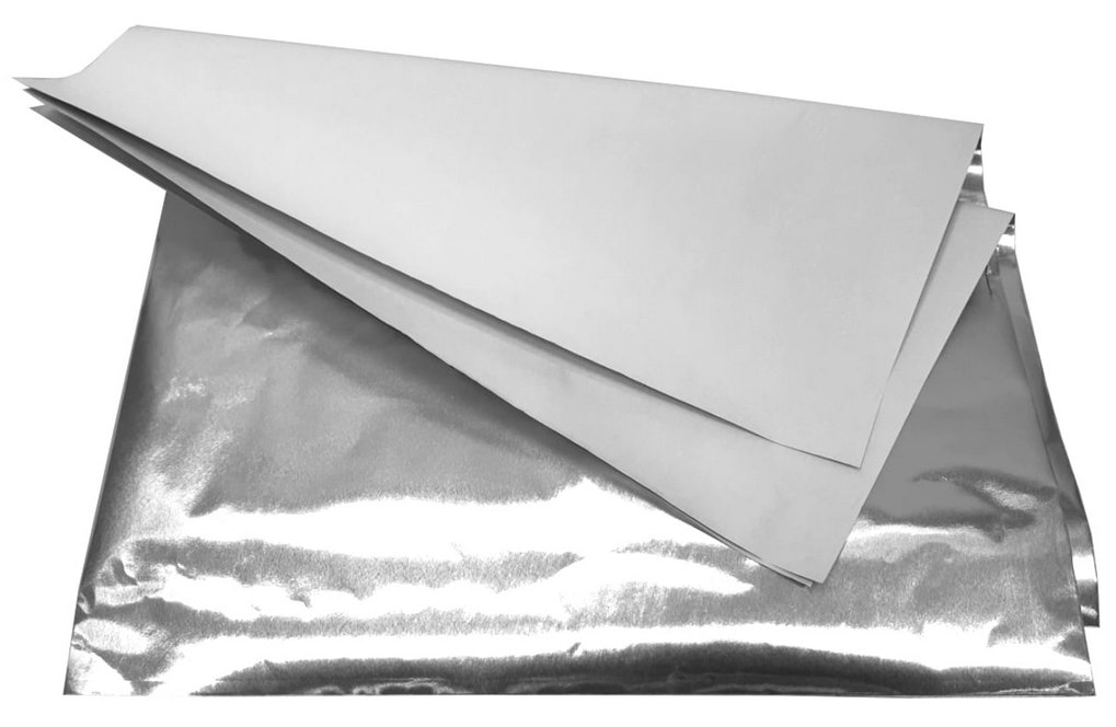 Papier pakowy z aluminium; 35x50cm  op.5 kg  
/dekl.zgodności do kontaktu z żywnościa/