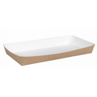 Tacki papier. 14x24x3,6cm  op.100 szt.  b/br/bez nadruku    P404  BS ++