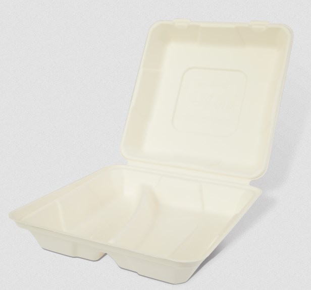 Poj. na obiad pulpa 2-dziel. 21,5x21,5x6cm  op.50 szt. (4) BPWFMB2