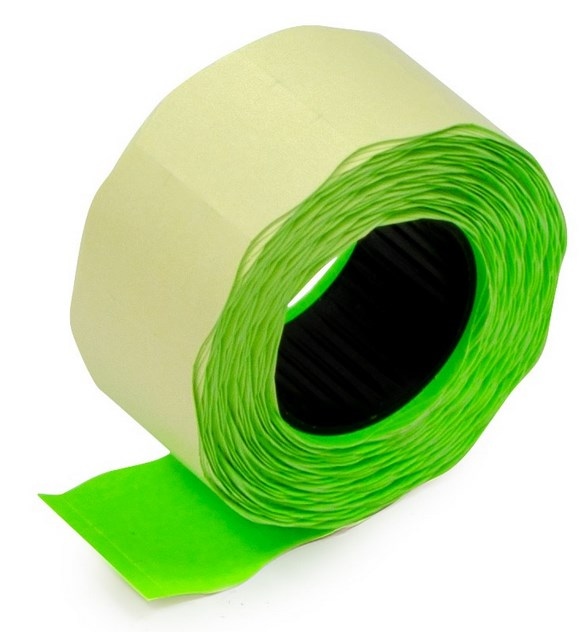 Taśma 26x12 jednorzędowa; fluor zielona, fala  METO1 III