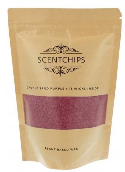 Piasek do świec fioletowy, 250g