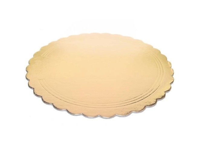 Podkład okr. karbowany  /SKL/  FI 26  op.5 szt.  2000g - złoty