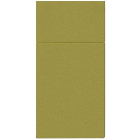 Kieszonki na sztućce Airlaid -  zielone - oliwka  op.25 szt. (16)