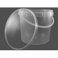 Wiadro 3l, transparent  z przykrywką  W3L   (45)