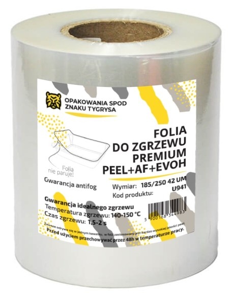 Folia do zgrzewania 185/250mb/42my  Easy Peel /Anty fog Premium EVOH