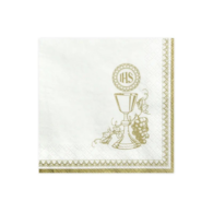 Serwetki - Komunia święta  33x33cm  op.20 szt.  złoty Kielich