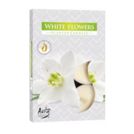 Świeczki-podgrzewacze zapachowe  op.6 szt. p15-179 białe kwiaty; Aura