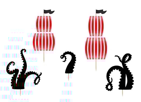 Toppery;  Piraci 13,5-21cm  op.5 szt. **