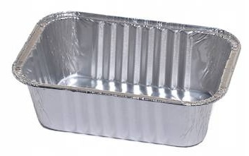 Foremka aluminiowa - prost.  550ml; 15,8x10,8x4,8cm   (R26G)  op.100 szt.  (24)