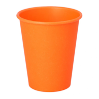 Kubek papier.nadruk POMARAŃCZOWY 200ml  op.50 szt. (20) śr.80mm powl.
