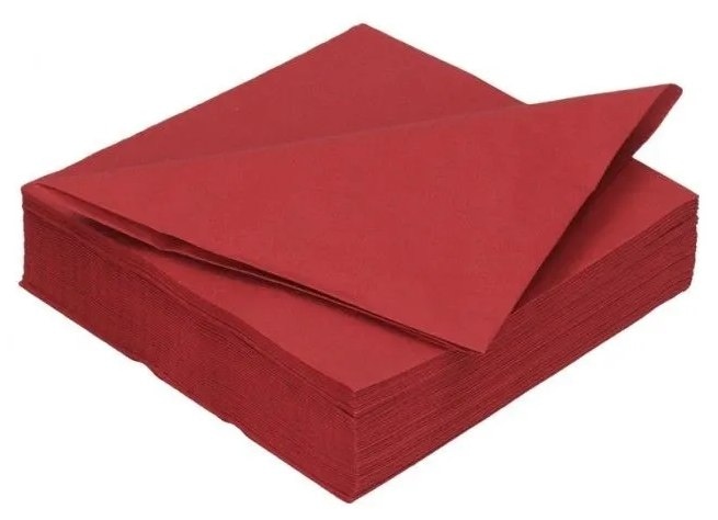 Serwetki 33x33cm  skł. 2-warst.  bordo   op.125 szt. (16)  180381