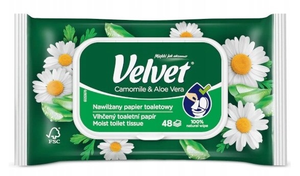 Papier toaletowy nawilżany  Velvet a'48