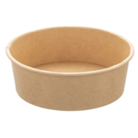 Poj. na sałatkę papier. brąz. okrągły 1300ml  op.50 szt. (6)  POTCART1300 ## BS