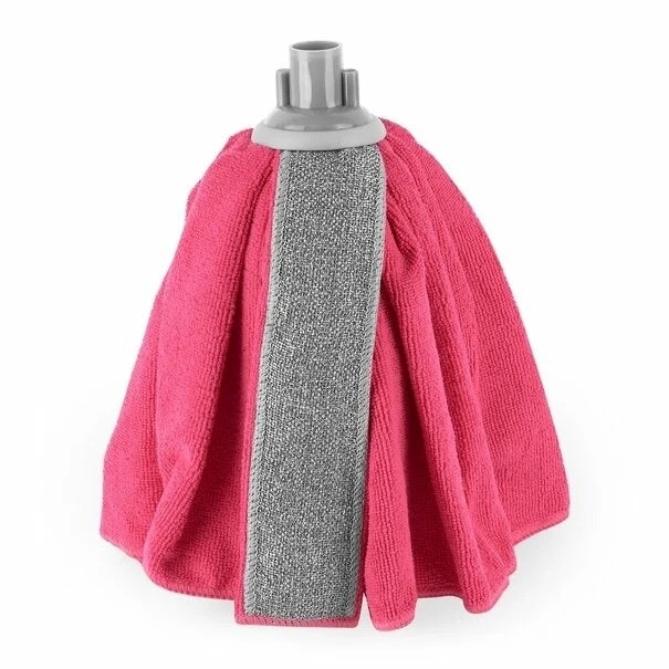 Mop mikrofibra zapas York Rubi; różowy soft scrub (klosz)
