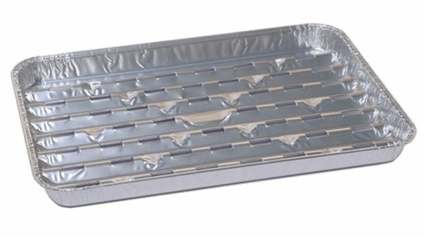 Tacki alum. prost. do grilla 34,1x22,9x2,4cm  op.4 szt.  (100)   A