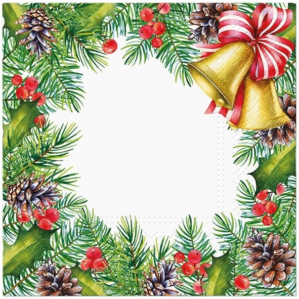 Serwetki - Boże Narodzenie  33x33cm  op.20 szt.  Glory Christmas Frame