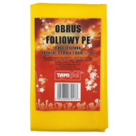 Obrus foliowy molet.PE  120x140, żółty