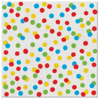 Serwetki 40x40cm flizelinowe skł.  wzór: kropki mix kolor Dots Confetti    op.50 szt. (8)