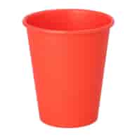 Kubek papier.nadruk CZERWONY 200ml  op.50 szt. (20) śr.80mm powl.