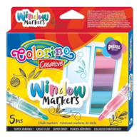 Marker kredowy  Colorino Window Markers  op.5 szt. 39637PTR **