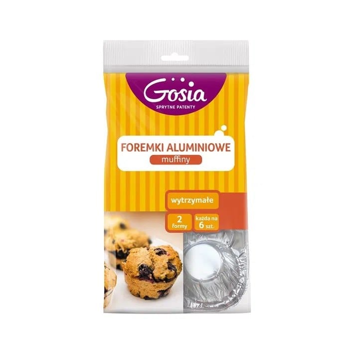 Foremka aluminiowa - muffiny 2 formy/op.6 szt.  Gosia  **