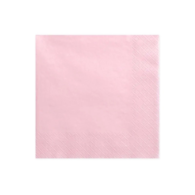 Serwetki 33x33cm  skł. 3-warst.  op.20 szt. jasny róż