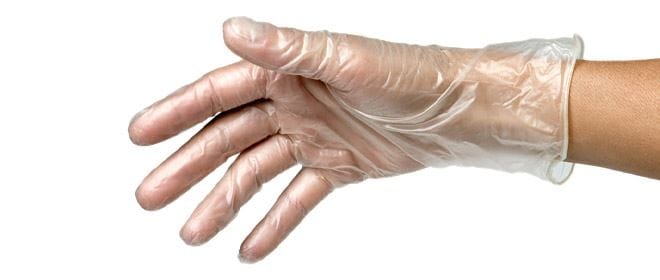 Rękawice vinylowe  S   op.100 szt. bezpudrowe