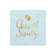 Serwetki - Chrzest święty  33x33cm  op.12 szt.  jasno niebieskie