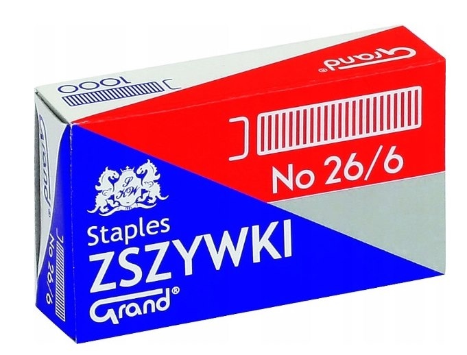 Zszywki #26/6 Grand KW